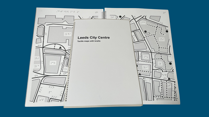 Blind and partially sighted people in Leeds will have a new way to explore some of the city’s best-loved landmarks thanks to a brand-new book of braille-tactile maps