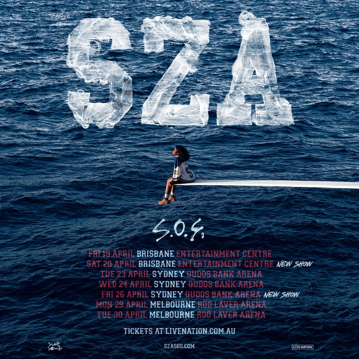 SZA announces S.O.S. Australia and New Zealand tour dates additional