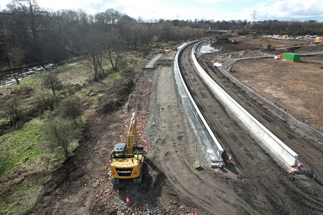 Cameron Bridge station works making good progress: Cameron Bridge 1