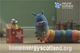 Home Energy Scotland: Introducing Doug, the colourful draught excluder, with helpful advice for homeowners in Scotland.
Doug features in the latest Home Energy Scotland campaign, brought to you by the Scottish Government.
Scots are encouraged to phone the Scottish Government's Home Energy Scotland hotline on 0808 808 2282 for impartial advice on how to cut heating bills. You could get up to £1200 towards the combined cost of insulation, a new heating system and a new boiler. Or for certain households and areas, you could even get these things for free.
Call 0808 808 2282 or go to homeenergyscotland.org