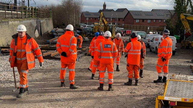 Track workers preparing for Manchester Piccadilly upgrades: Track workers preparing for Manchester Piccadilly upgrades