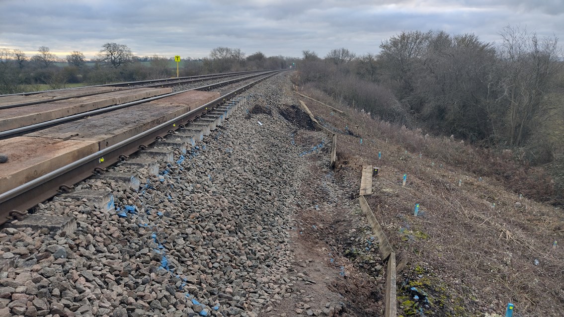 Bicester landslip January 2024