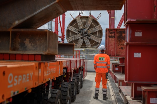TBM Emily lifted at Green Park Way tunnel shaft 26th July 2025-13