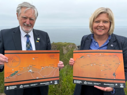 Cllr Cowe and Cllr Whyte Odyssey map