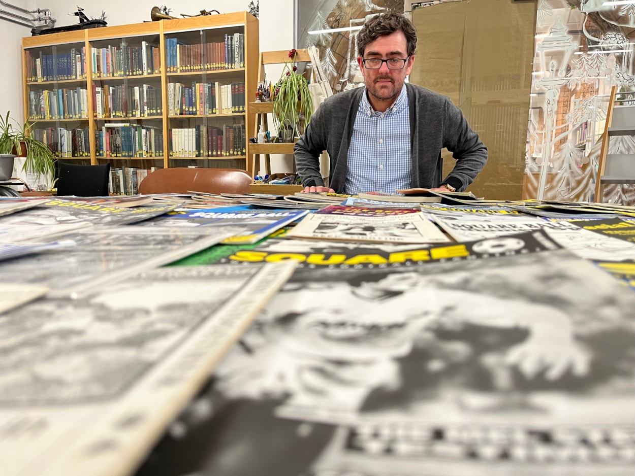 Voice of the Fans zines: Librarian Antony Ramm looks over the collection. The show will include copies of the popular Leeds United fanzine The Square Ball, featuring Elland Road idols including Gordon Strachan and Lucas Radebe, Marching Altogether, founded by Leeds fans to campaign against racism and fascism in football and Bradford City’s City Gent – the longest running football zine in the country.

Exploring the huge and varied impact grassroots self-publishing has had on football fan culture, the exhibition, which is co-produced with British Library, will trace the birth of zines in the 1970s, right through to modern, multimedia content.