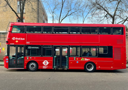 Branded double deck VH Nearside