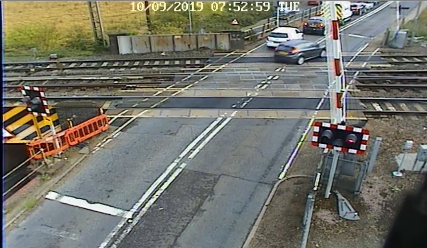 Drivers warned to not jump the barriers at Essex level crossings: Maningtree level crossing incident - 10 September 19