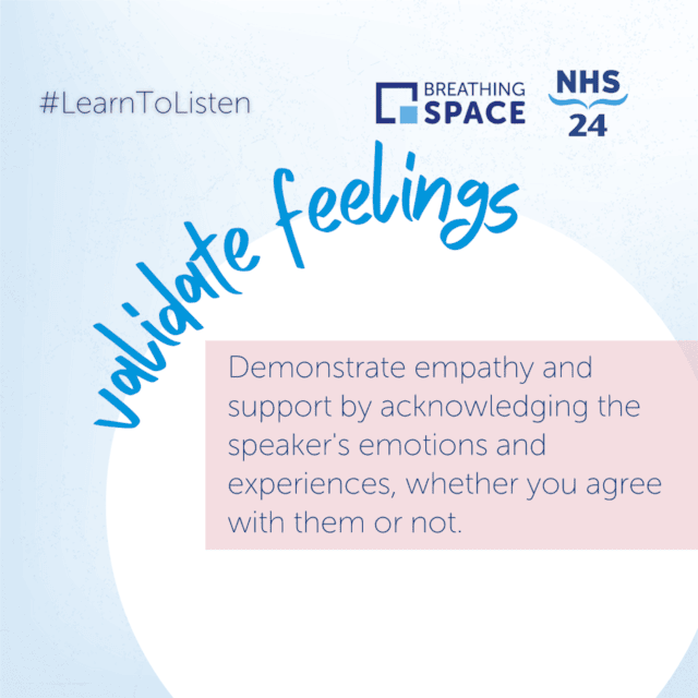 Breathing Space - Learn to listen social image carousel - 5 validation