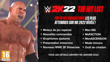 WWE 2K22 Hit list