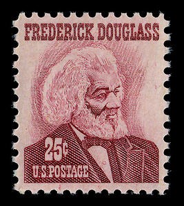 Douglass stamp: 1965 U.S. Postage Stamp, published during the upsurge of the civil rights movement