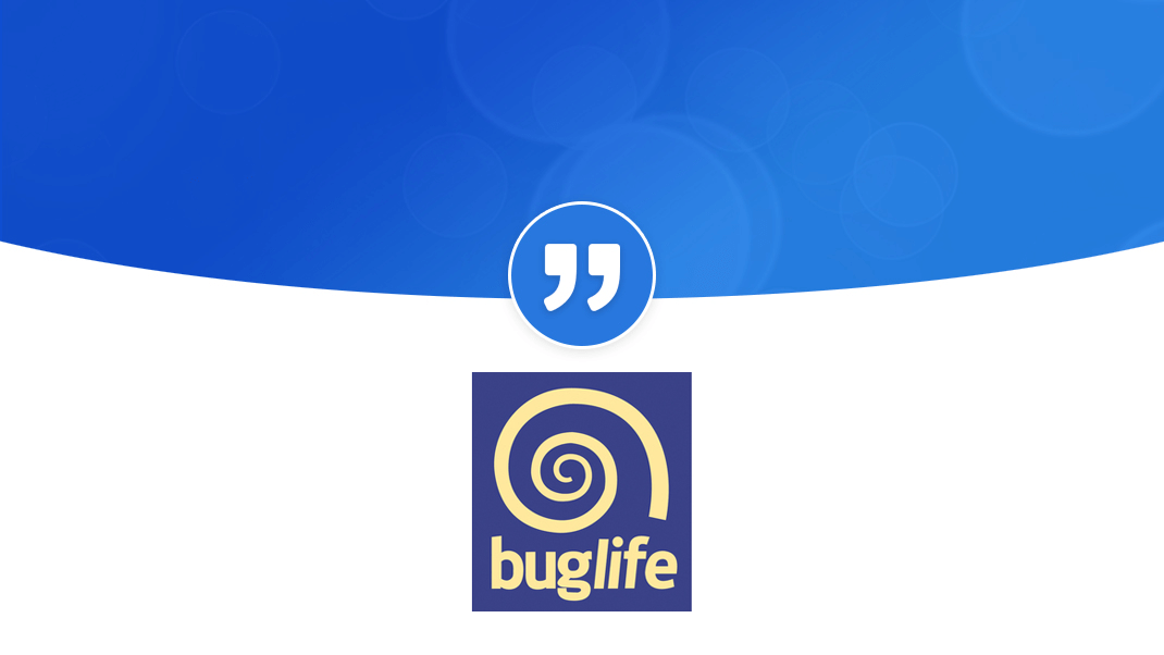 Bug Life "PRgloo is a brilliant simple to use platform": BuglifeQuote