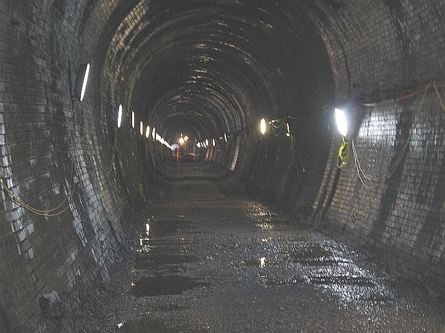 Old track and drainage removed for new infrastructure to be installed: Marley Tunnel