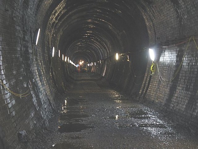Old track and drainage removed for new infrastructure to be installed