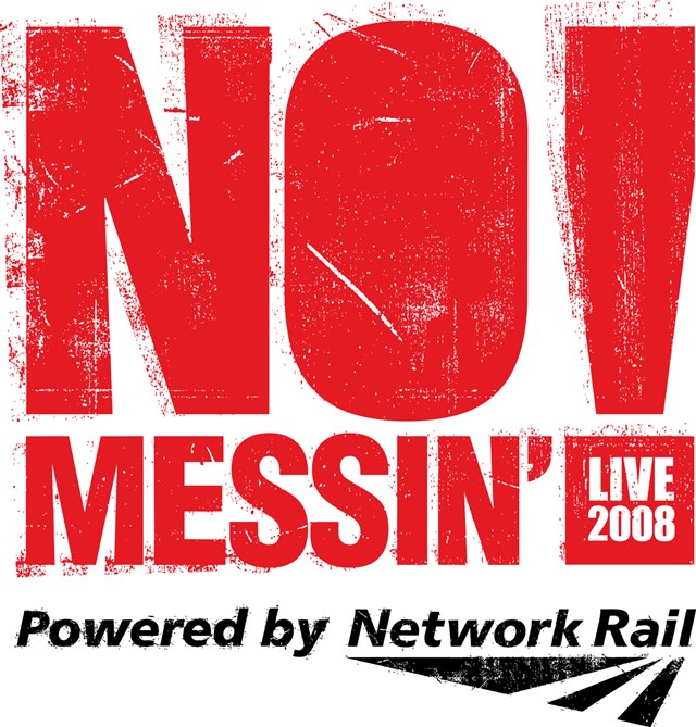 NO MESSIN’ AT WESTON-SUPER-MARE: No Messin Live Logo Red