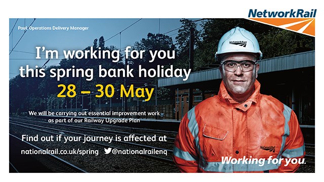 Reminder that investment in bigger, better railway continues on East Coast Main Line over spring bank holiday weekend: Check Before You Travel featuring Paul Clark, operations deliver manager