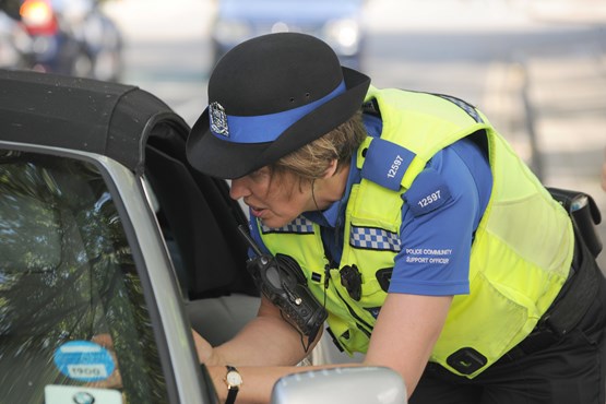 Stopping people driving when using mobiles is about education as well as enforcement: 12597