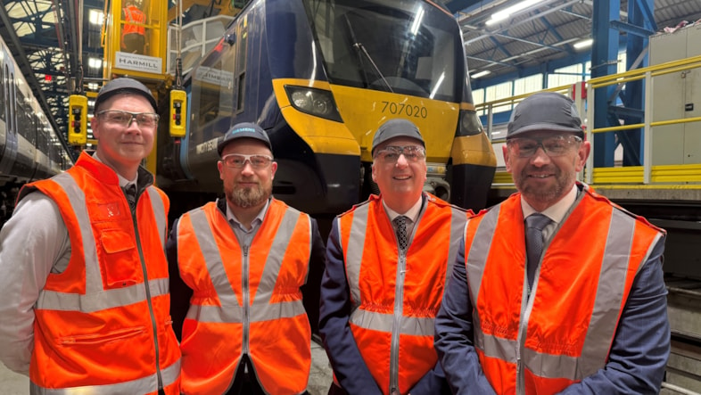 Multi-million-pound investment at Slade Green depot boosts rail industry’s maintenance capabilities and smoother, more reliable journeys for customers: Slade Green group photo