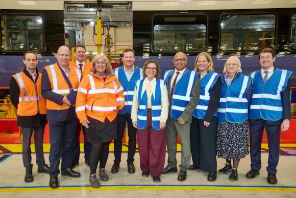 10 new Elizabeth line trains start production to support growth, as new data shows how the hugely popular railway has boosted the economy: TfL Image - Construction of the new Elizabeth line trains (1)