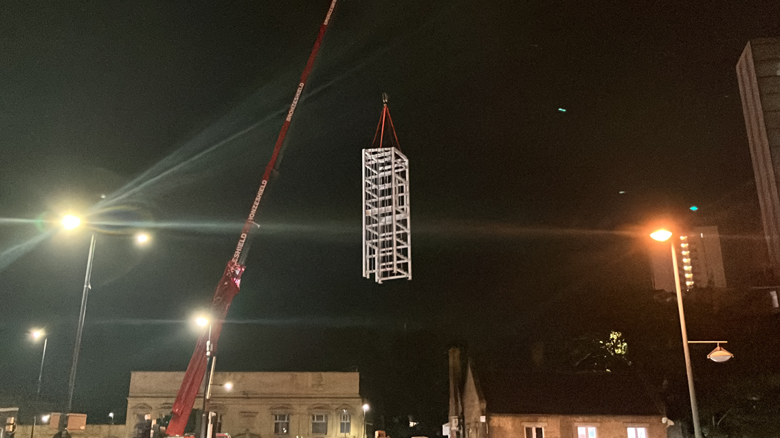 Lift shaft installation 2