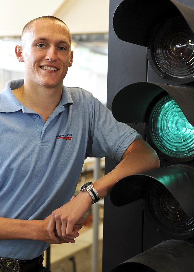 Network Rail apprentice Andy Wheeler Brighton