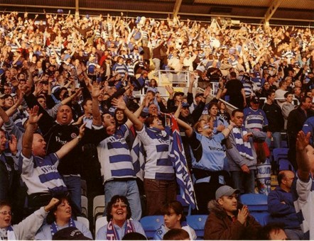 Reading FC were in the play-offs facing Wolves, with the possibility of a second successive promotion. But it was not to be and Wolves secured promotion.

Image © stuartroyclarke/homesoffootball

Museum object Reference Number - REDMG : 2012.395.1