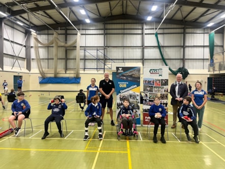Primary school boccia event with Sport Pembrokeshire