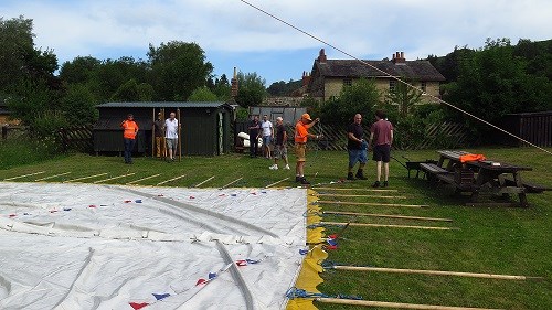 Network Rail workers volunteer at NYMR