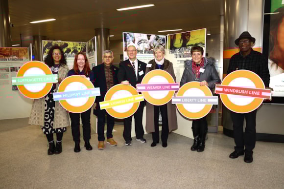 Mayor of London officially launches the new London Overground line names and colours in historic change to the capital’s transport network: TfL Image - Launch of London Overground naming