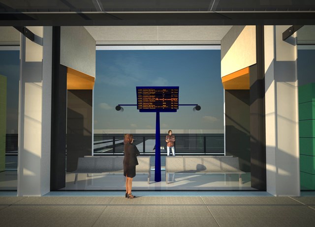 East Croydon _4: Artist's impressions of the proposed new footbridge at East Croydon station