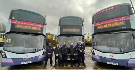 First Bradford drivers with extra buses