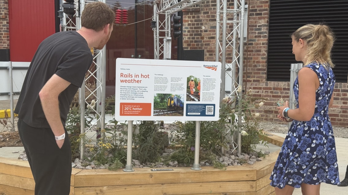 Network Rail’s special Summer Rail Garden arrives at York’s National Railway Museum: Summer Rail York 1