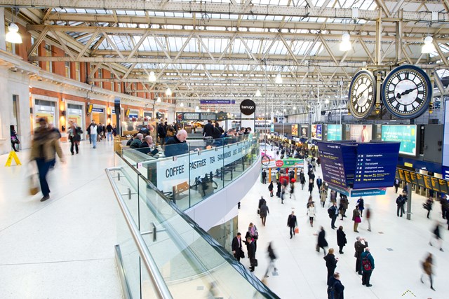 Record Christmas trade: Consumers opt for convenience shopping and dining at travel hubs as high street habits change: Waterloo retail balcony