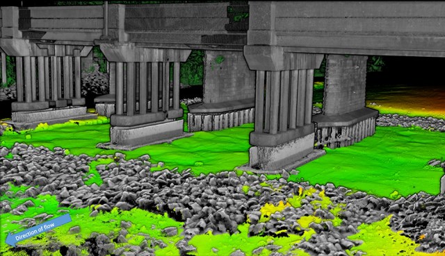 Bathymetric survey after underwater concrete pouring complete: Bathymetric survey after underwater concrete pouring complete