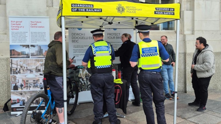 BTP Bike Marking Cardiff 2025
