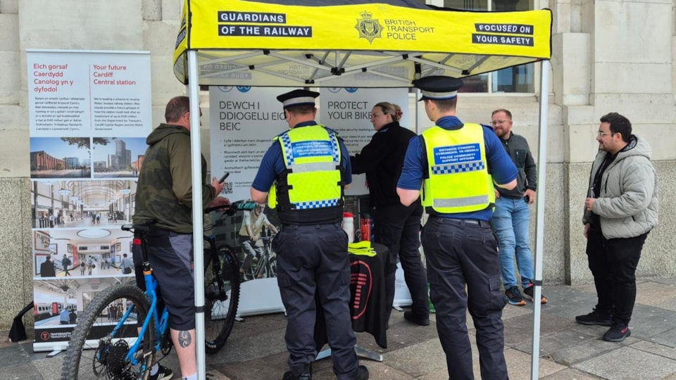 BTP Bike Marking Cardiff 2025