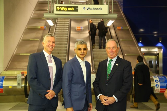 Brown, Khan, Bloomberg - copyright Transport for London