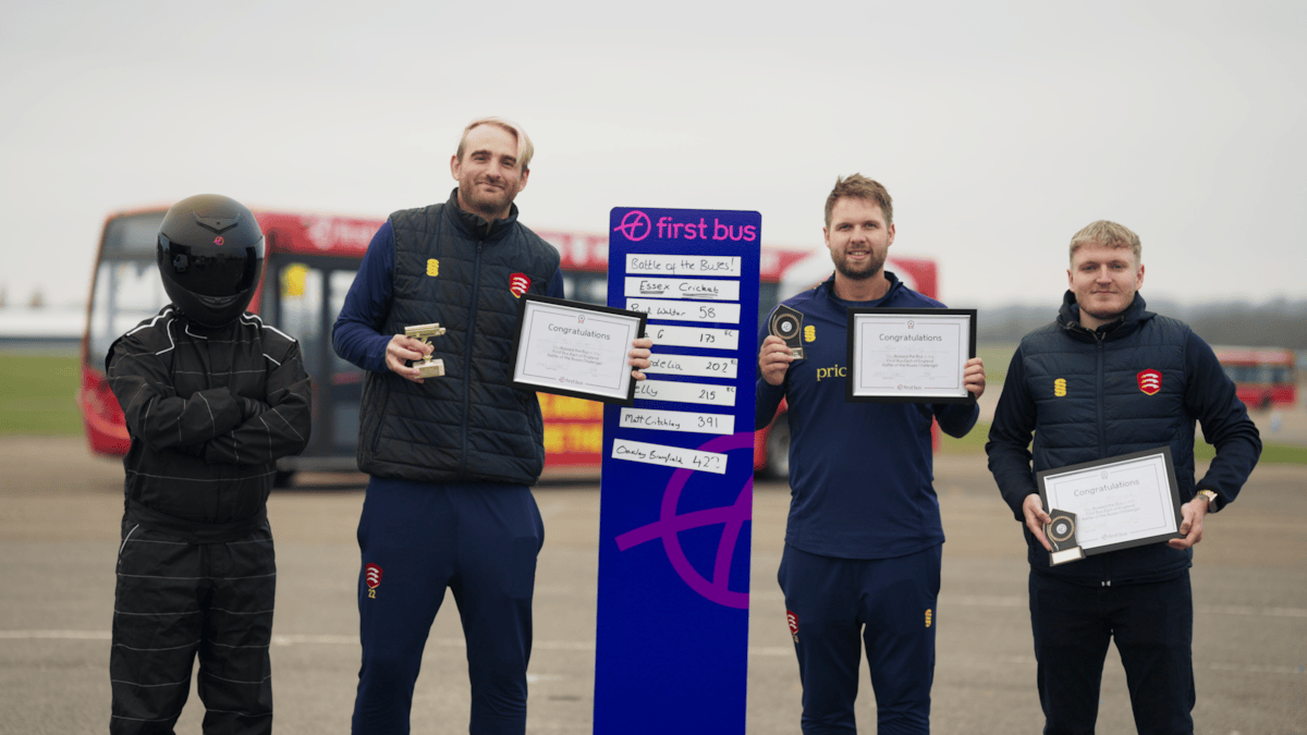 Essex Cricket Men with First's Stig