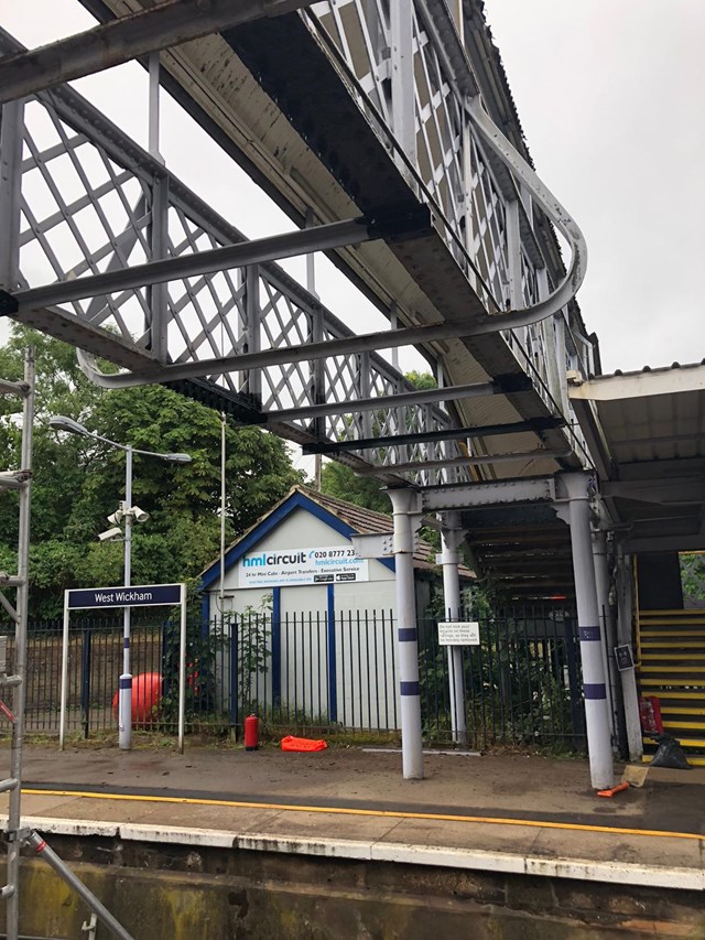 West Wickham footbridge - work in progress
