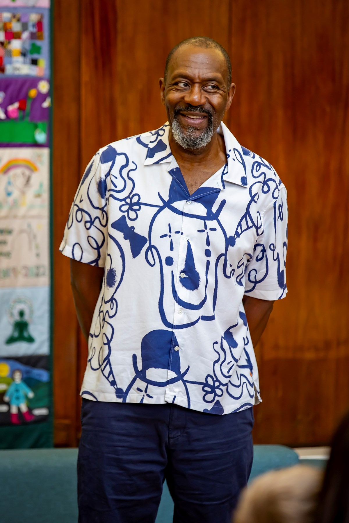 Sir Lenny Henry at the launch of his new book at Dudley library