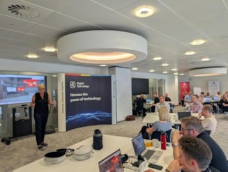 Emerging tech hackathon - Claire presenting