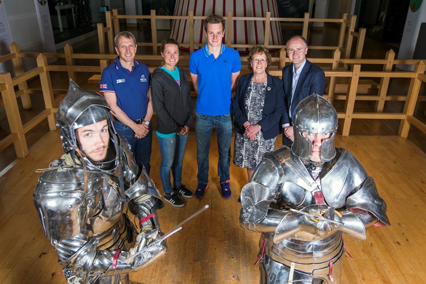 World's best prepare to go into battle at Columbia Threadneedle World Triathlon Leeds: armouriesgrouppic.jpg