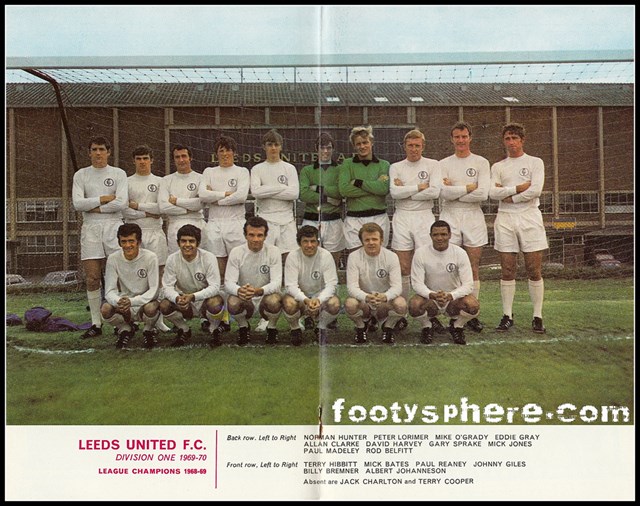 Leeds United 1969 - 1970. Image © Football League Review