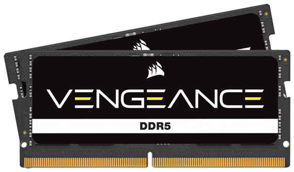 A New Dimension of DDR5 – Introducing CORSAIR® VENGEANCE DDR5 SODIMM Memory: VENGEANCE DDR5 SODIMM HERO TOP