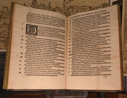Rare copy of Luther's 95 Theses from 1517