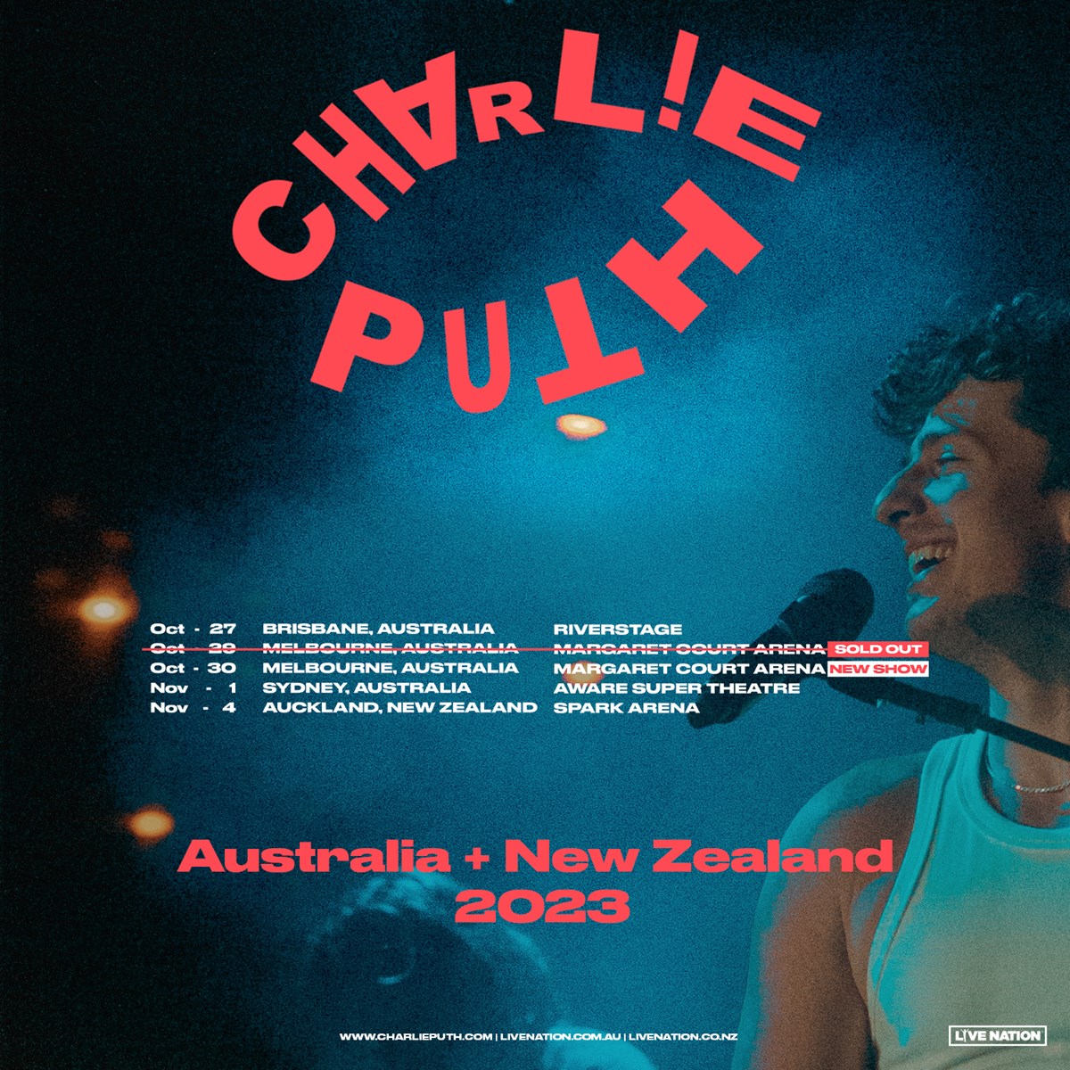 Charlie Puth AUNZ Tour