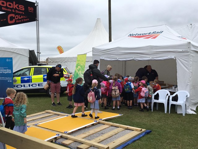 Mock-up level crossing helps public understand the importance of railway safety: Norfolk show-6