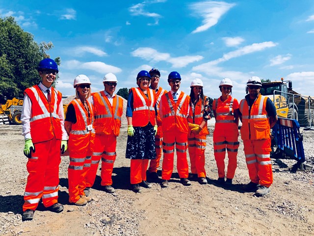 Local MP views progress on new £46m train depot in Wigan: Yvonne Fovargue MP and representatives from Network Rail and Northern