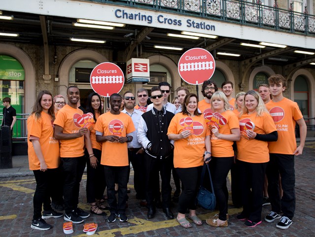 Leafleters at Charing Cross