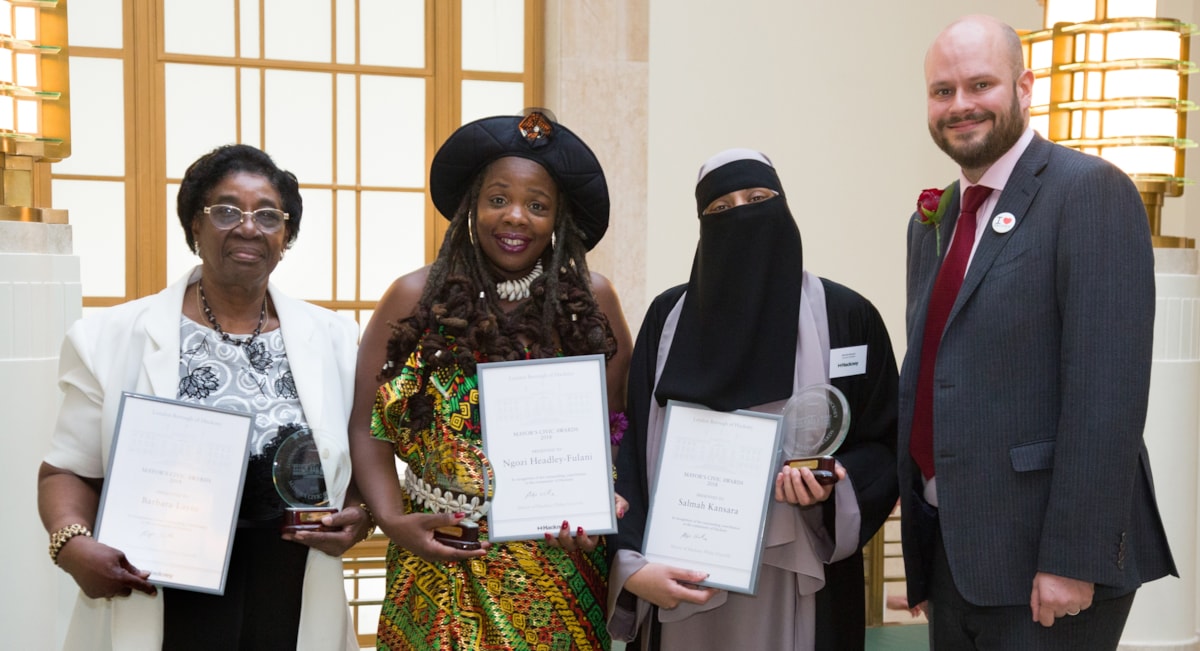 Hackney civic award winners 2018