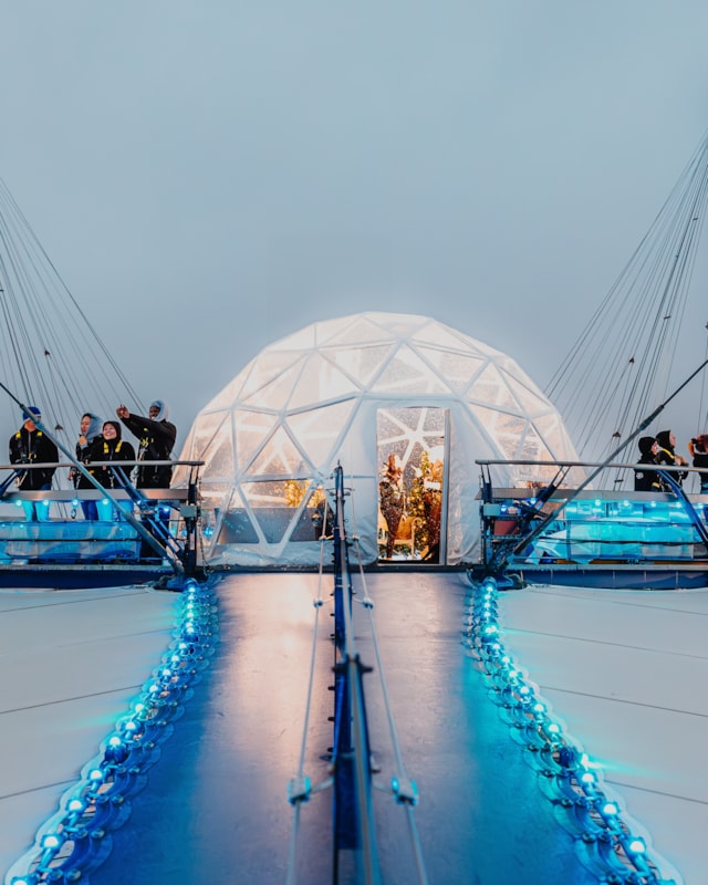 Up at The O2 - Snow Globe